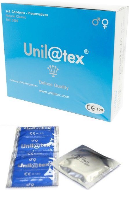 Preservativos Unilatex Natural 144 peças RF40024