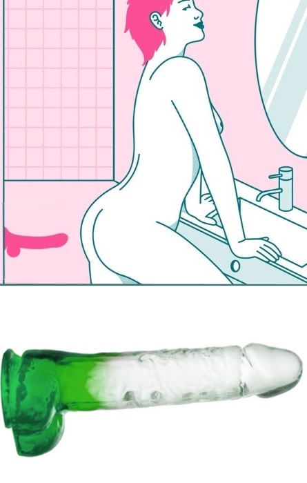 Dildo Realistico Silicone Liquido 25 cm Green RF03475 - Image 6