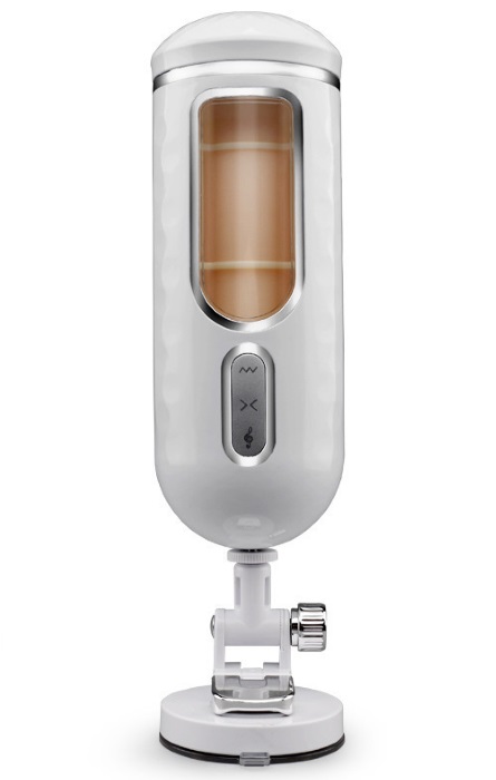 Luxury Masturbador Cup Vibração - Telescópio - Voz RF09680 Pele - Image 4