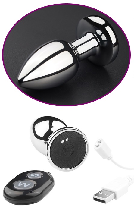 Anal Plug Recarregavel Vibrador 10 Speeds S RF03390 - Image 3