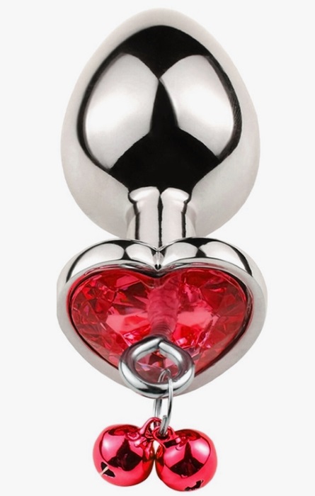Anal Plug Brilhante Heart Red M RF08015 - Image 3