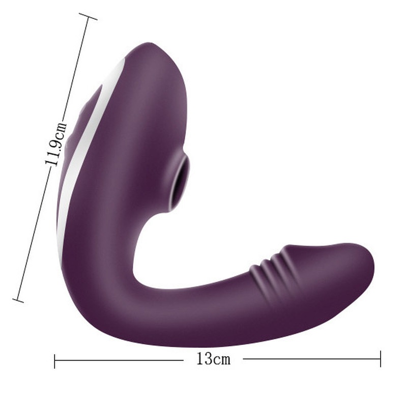 Vibrador G-Spot e Ondas de Sucção Clitóris Purple RF09728 - Image 6