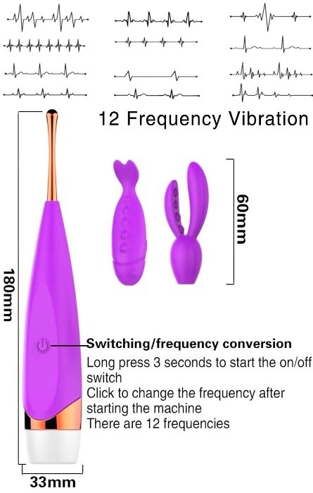 Vibrador Clitóris Orgasmos Rapidos 12 Speeds Purple RF02882 - Image 5