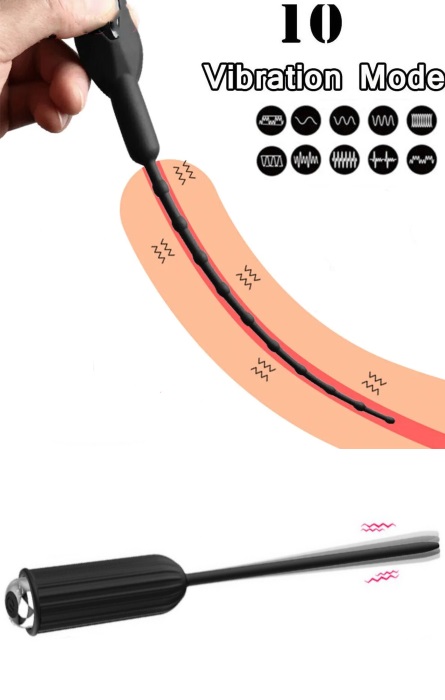 Vibrador Dilatador e Estimulador de Uretra 10 Speeds M RF03428