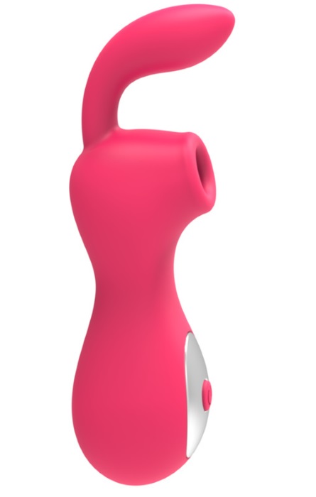 Duplo Vibrador de Clitóris com Sucção Recarregavel 12 Speeds Rose RF03687 - Image 5