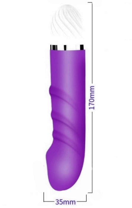 Vibrador G-Spot Lover 17cm Purple RF03571 - Image 3