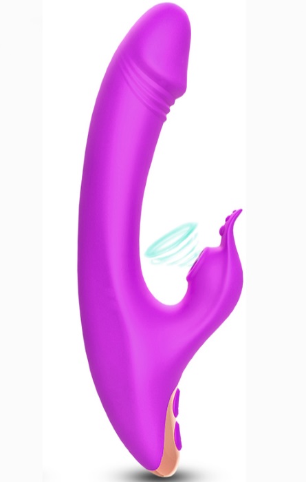 Vibrador G-spot Ondas de Sucção Recarregavel 9 Speeds Purple RF09684 - Image 2