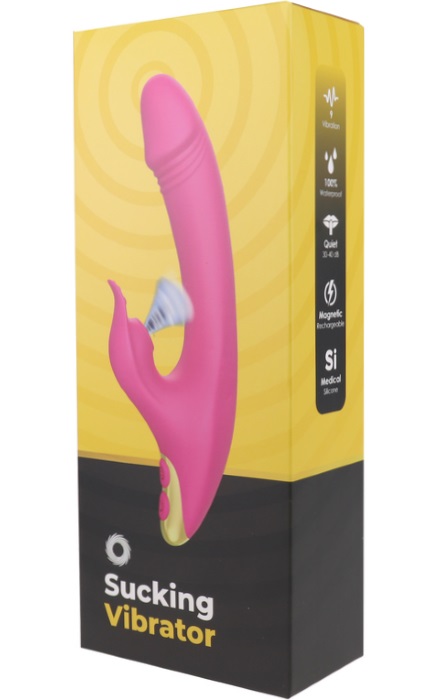 Vibrador G-spot Ondas de Sucção Recarregavel 9 Speeds Rose RF09684 - Image 7