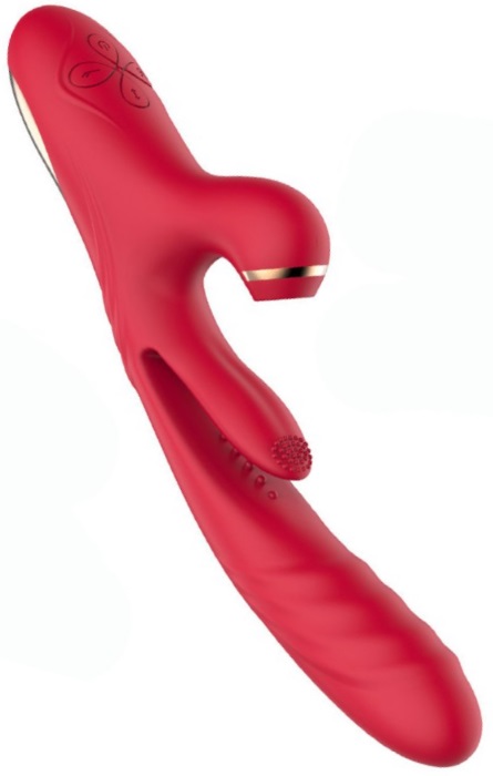 Vibrador Telescópico Ondas de Pressão e Lingua Red RF09665 - Image 3