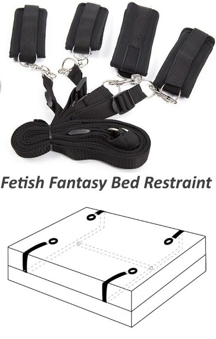 Fetish Fantasy Kit Cama Restrição Black Rf01129