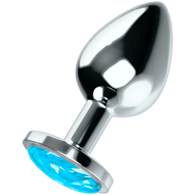 OHMAMA – PLUG ANAL COM CRISTAL AZUL L