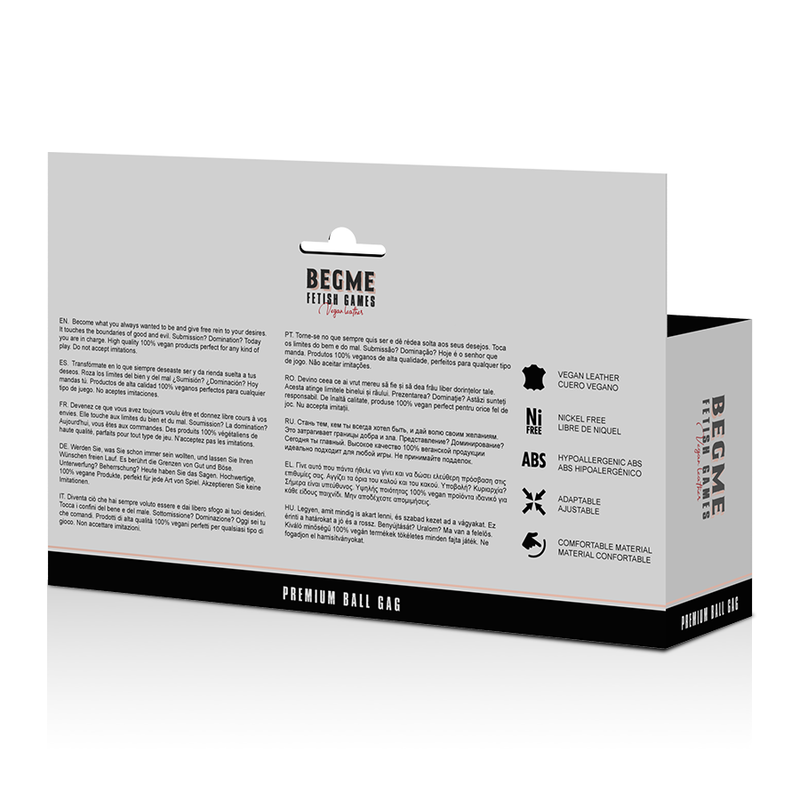 BEGME - BLACK EDITION BOLA GAG VEGAN COURO - Image 5