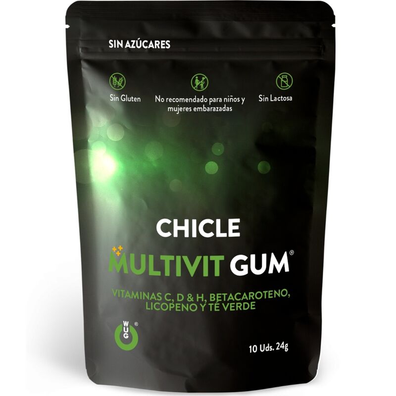 WUG GUM – MULTIVIT VITAMIN C, H, D, BETA-CAROTENE, LYCOPENE AND GREEN TEA 10 UNITS