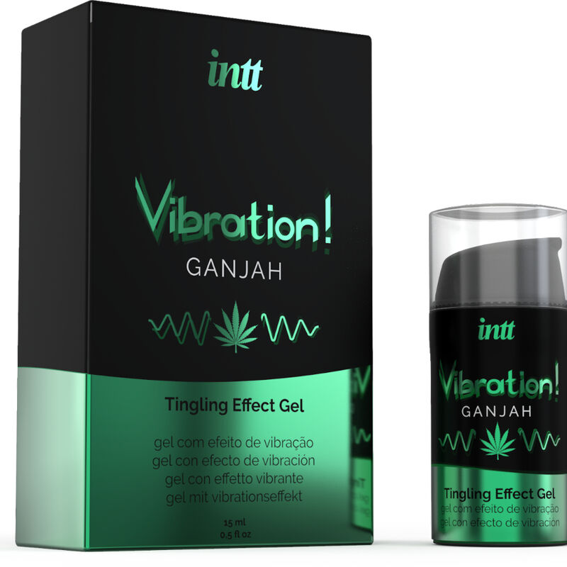 INTT – PODEROSO ESTIMULANTE ÍNTIMO GEL VIBRATÓRIO LÍQUIDO CANNABIS 15ML