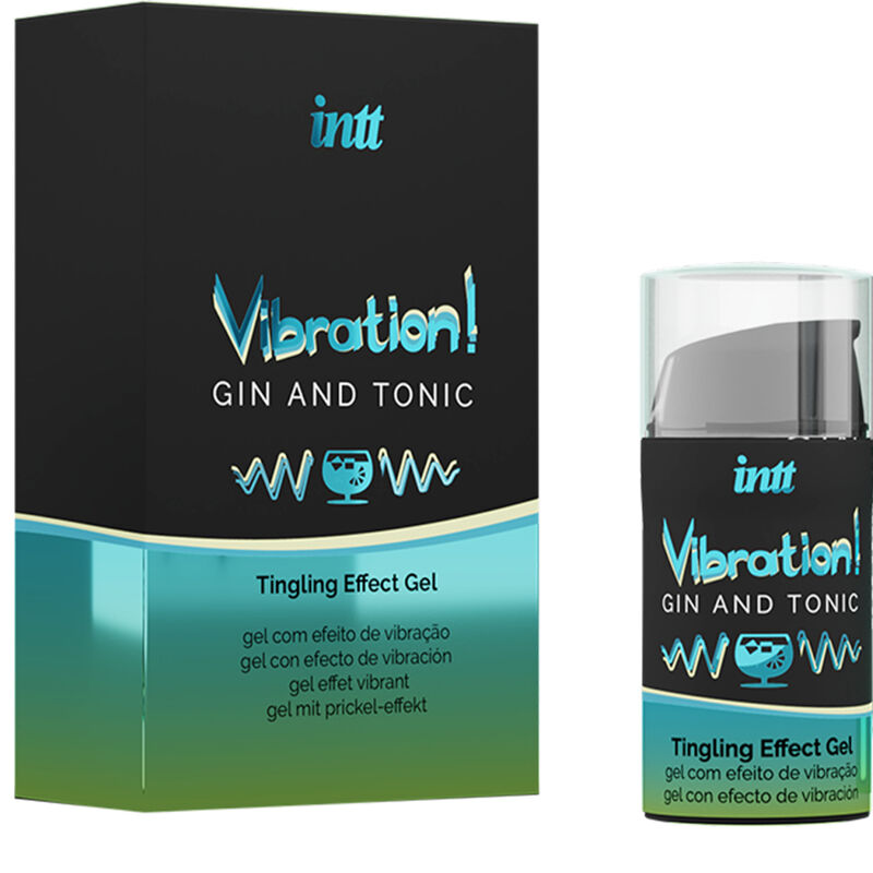 INTT – PODEROSO ESTIMULANTE ÍNTIMO LÍQUIDO VIBRADOR GEL GIN & TÔNICO 15ML