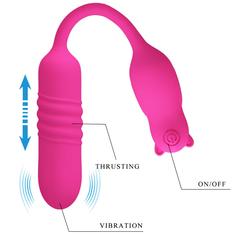 PRETTY LOVE – NOBIKUMA BALA VIBRANTE DE SILICONE ROSA
