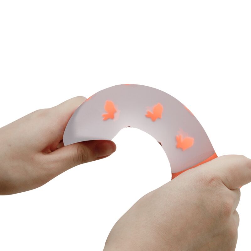 PRETTY LOVE – DILDO MÁGICO NIGHTFALL SEM VIBRAÇÃO LUMINOSO LARANJA