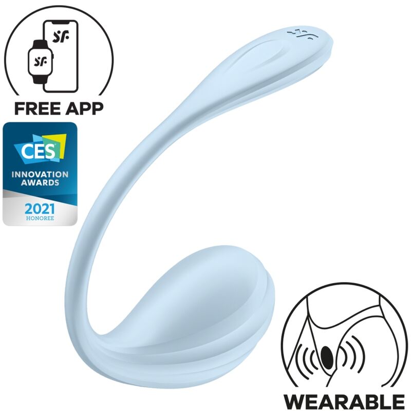 SATISFYER – ESTIMULADOR DE PONTO G DE PÉTALA LISA CÉU AZUL APLICATIVO GRATUITO