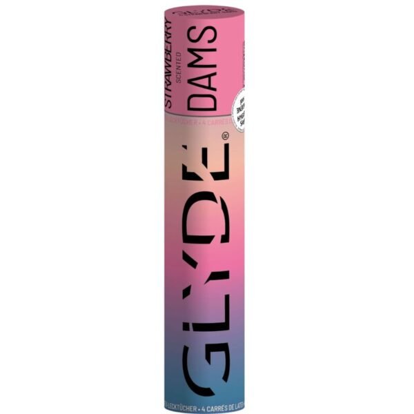 SHEER GLYDE – DAMS LAMINAS LÁTEX SEXO ORAL MORANGO