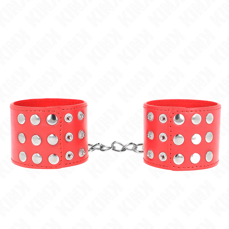 KINK – PULSO COM SNAP FASTEN VERMELHO AJUSTÁVEL 19-24 CM X 5,5 CM