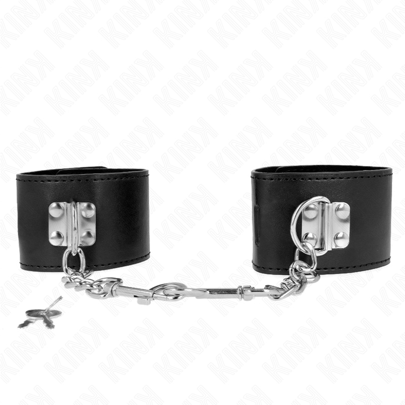 KINK – PULSO COM FECHO DE CADEADO PRETO AJUSTÁVEL 16-23 CM X 5,5 CM