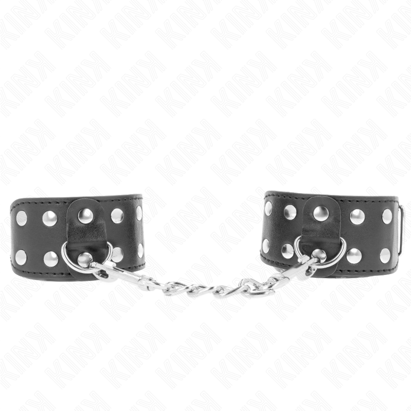 KINK – PULSEIRAS COM LINHA DUPLA DE PREGOS AJUSTÁVEIS PRETOS