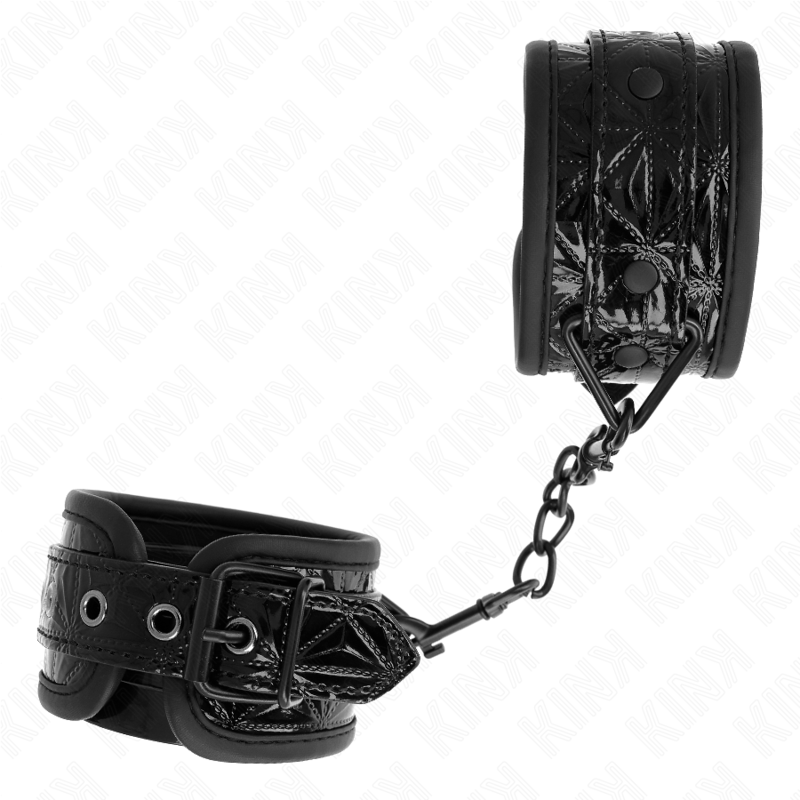 KINK – PULSO PADRÃO DIAMANTE PRETO AJUSTÁVEL 17-26 CM X 5,5 CM