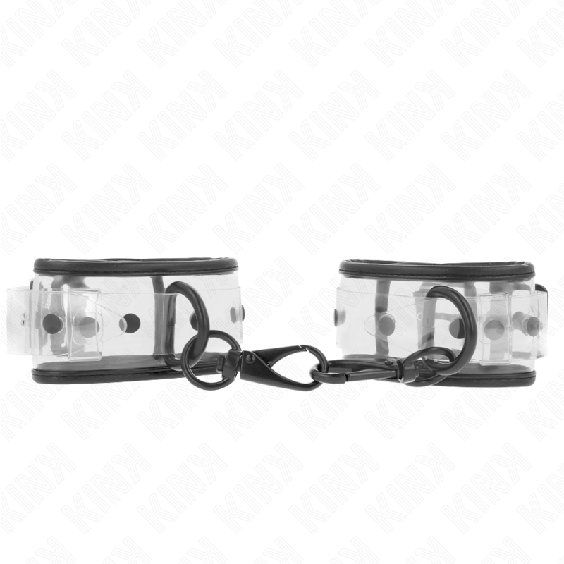 KINK – PUNHOS DE PULSO TRANSPARENTES AJUSTÁVEIS 18-30 CM X 5,5 CM