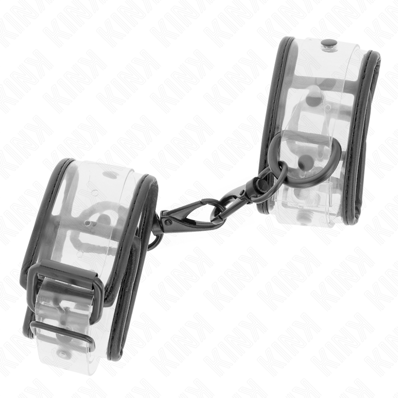 KINK – PUNHOS DE PULSO TRANSPARENTES AJUSTÁVEIS 18-30 CM X 5,5 CM