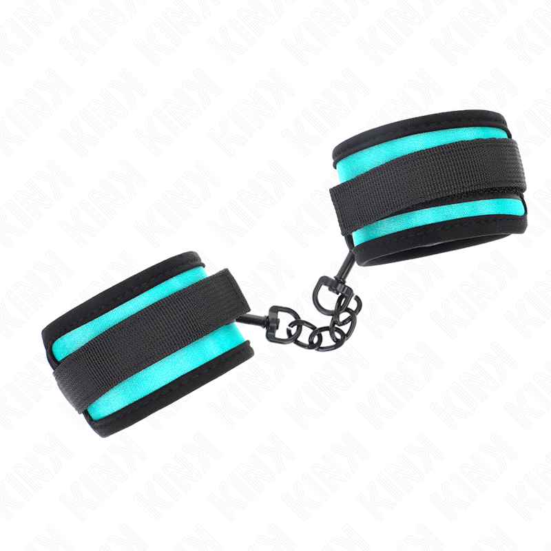KINK – GANCHO E LOOP NYLON BIND PULSO PRETO-AZUL AJUSTÁVEL 18-32 CM X 5 CM