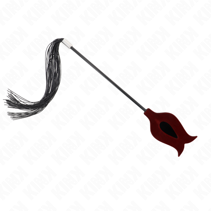 KINK – CHICOTE DE BORLA DE SILICONE FORMA DE ROSA 45 CM
