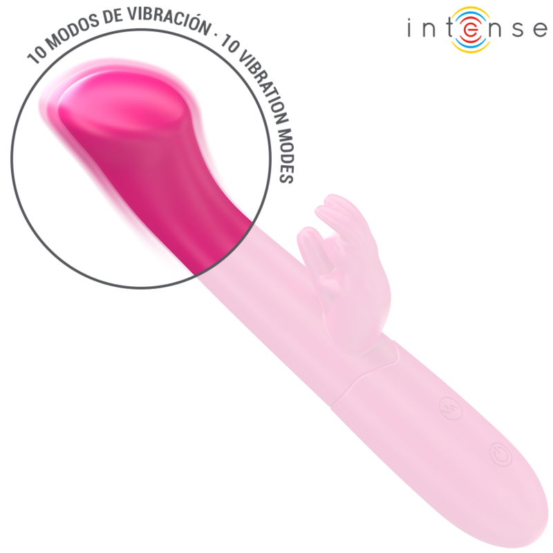 INTENSE - JULIETA RABBIT VIBRADOR 18,6 CM 10 VIBRAÇÕES ROSA - Image 4