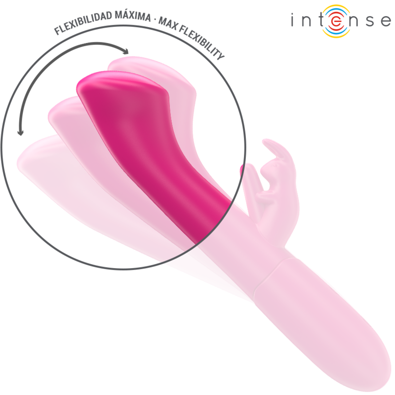 INTENSE - JULIETA RABBIT VIBRADOR 18,6 CM 10 VIBRAÇÕES ROSA - Image 5