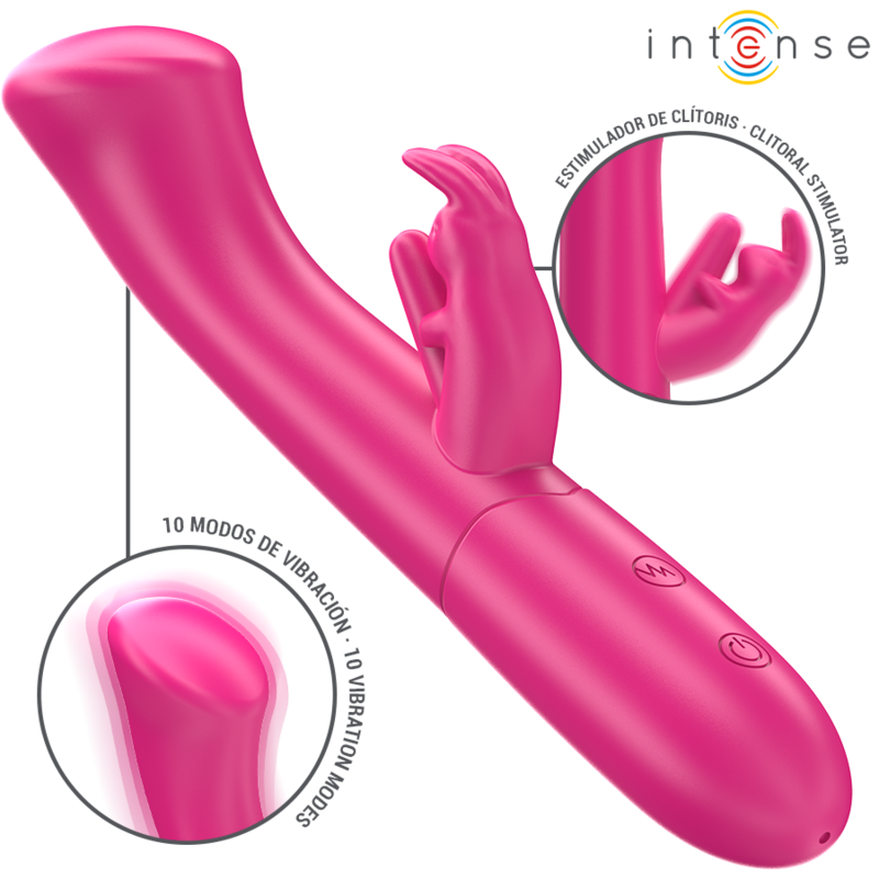 INTENSE - JULIETA RABBIT VIBRADOR 18,6 CM 10 VIBRAÇÕES ROSA - Image 2
