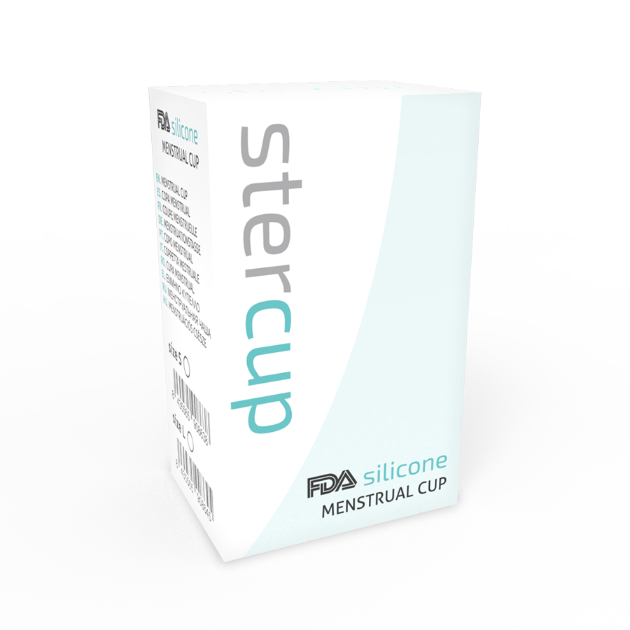 STERCUP - COPO MENSTRUAL DE SILICONE FDA AQUAMARINE - TAMANHO L - Image 4