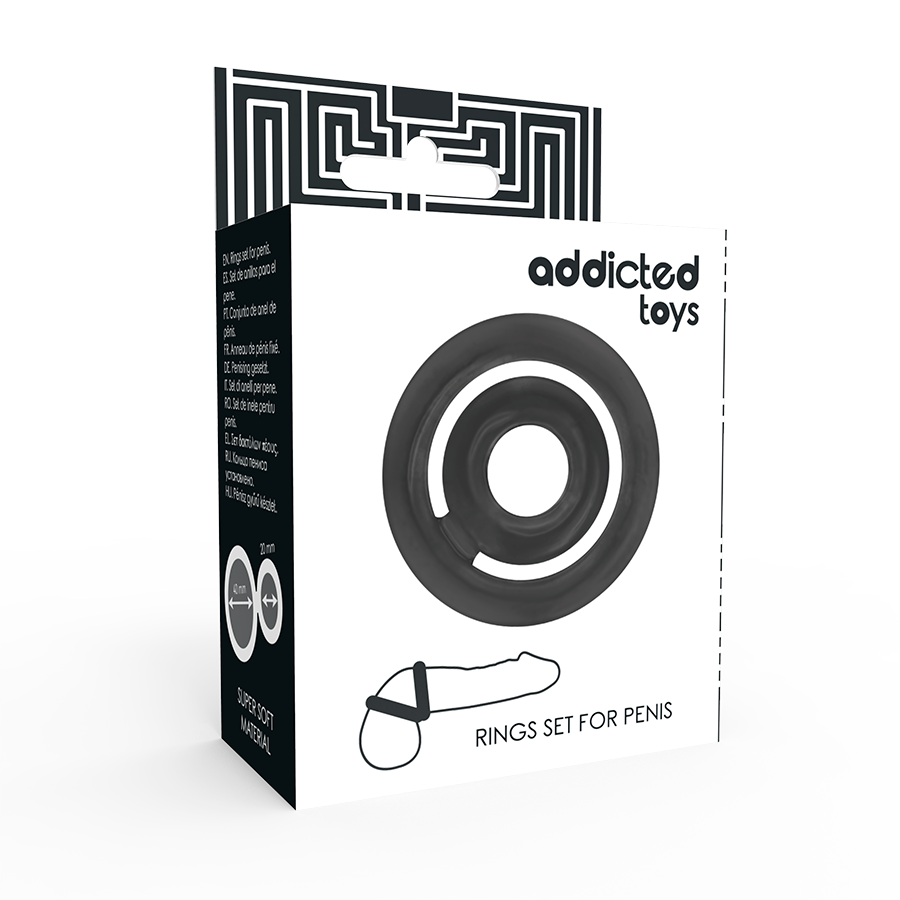 ADDICTED TOYS - POTENZ- C-RING PÊNIS PRETO - Image 4