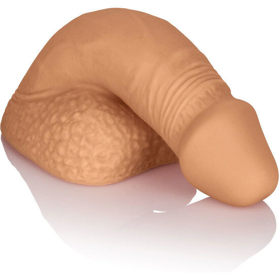 CALEXOTICS – EMBALAGEM DE SILICONE PÊNIS 12.75 CM CARAMELO