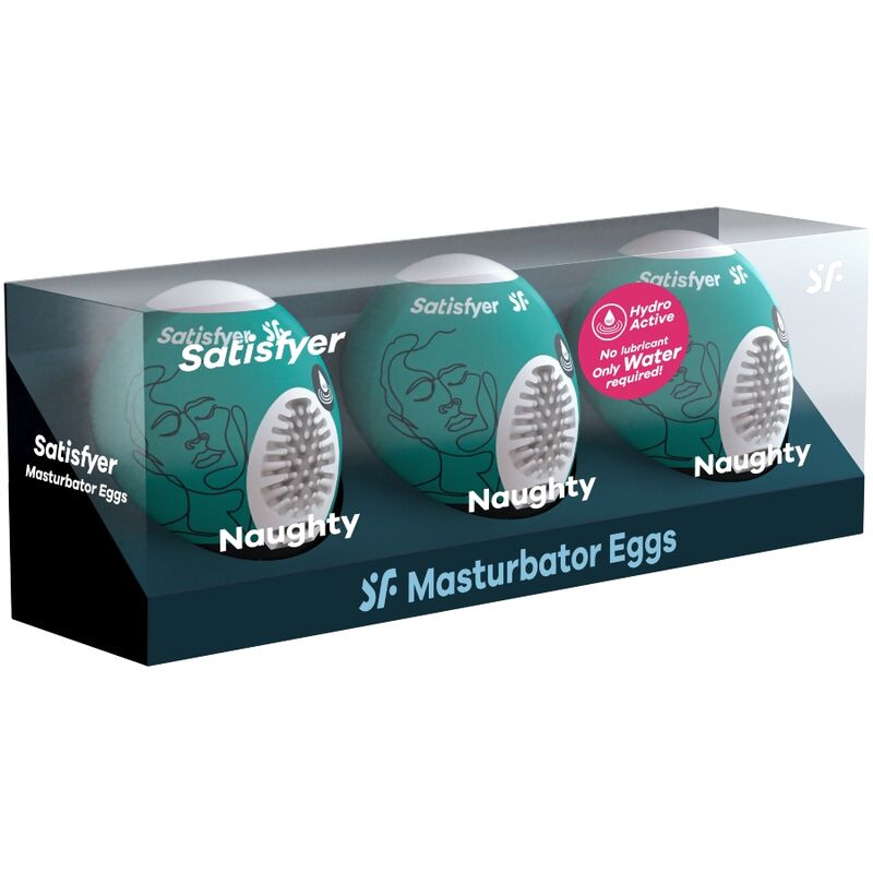 SATISFYER - 3 OVOS MASTURBADOR NAUGHTY - Image 2