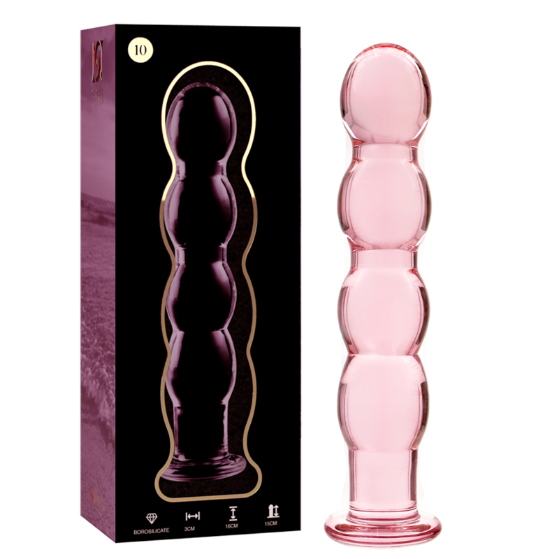 NEBULA SERIES BY IBIZA – MODELO 10 DILDO VIDRO BOROSILICADO ROSA 16.5 CM -O- 3.5 CM