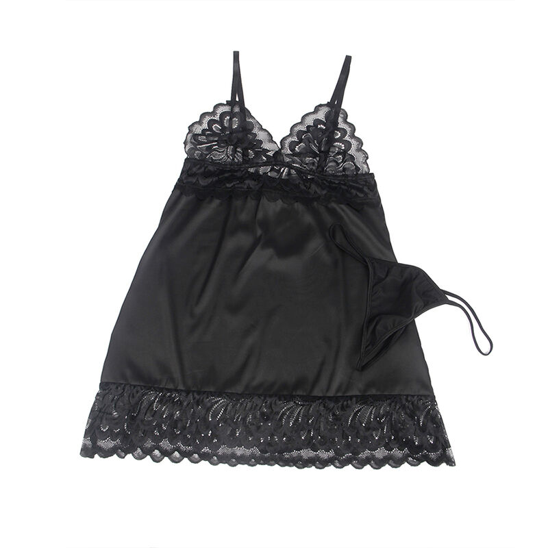 SUBBLIME - BABYDOLL COM PEITO ESTAMPADO FLORAL PRETO S/M - Image 10