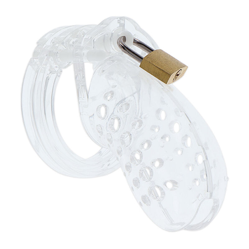 HIDDEN DESIRE – EXTREME GAIOLA DE PÉNIS DE CASTIDADE ACRÍLICO AJUSTÁVEL TRANSPARENTE