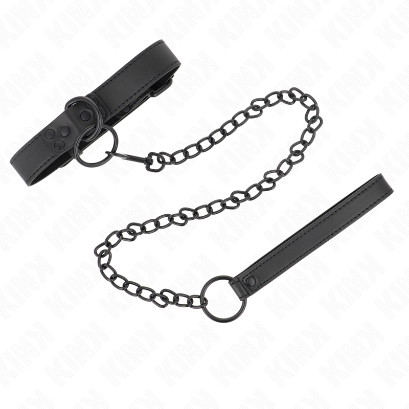 KINK – COLAR COM TRELA ESCURA 65 CM AJUSTÁVEL 37-54 CM X 3 CM