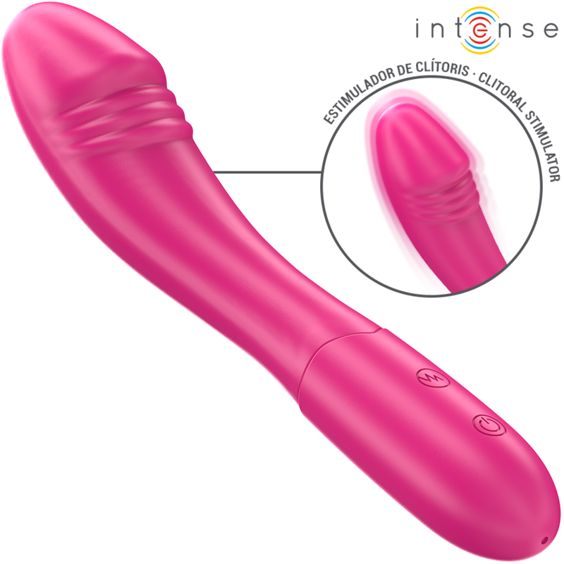 INTENSE - BELINDA VIBRADOR 19 CM FLEXÍVEL 10 VIBRAÇÕES ROSA - Image 2