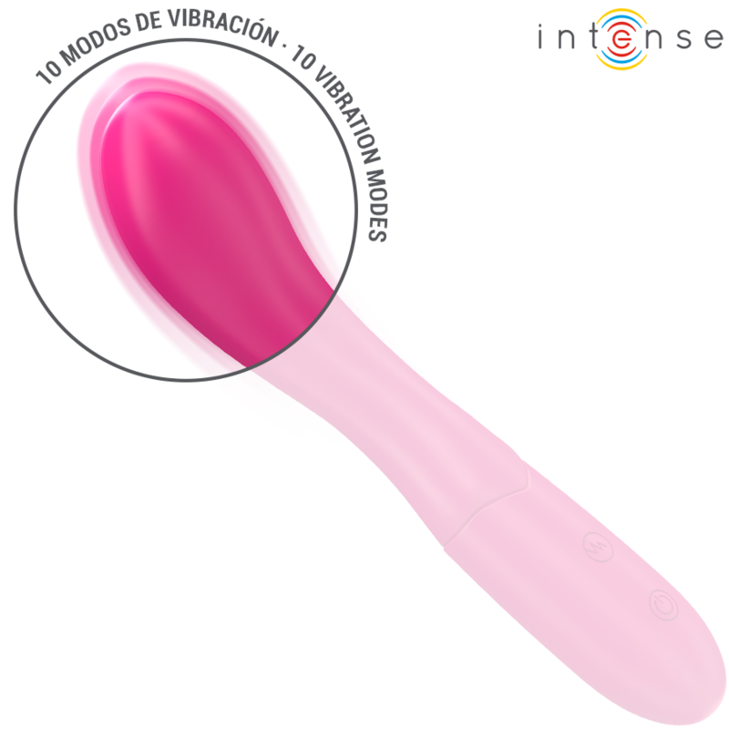 INTENSE - LISETTE VIBRADOR 19 CM FLEXÍVEL 10 VIBRAÇÕES ROSA - Image 5