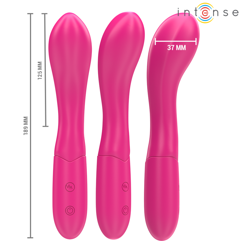 INTENSE - LISETTE VIBRADOR 19 CM FLEXÍVEL 10 VIBRAÇÕES ROSA - Image 3