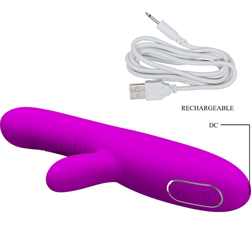 PRETTY LOVE - ANGELIQUE MULTIFUNÇÕES VIBRADOR + ESTIMULADOR DE CLITÓRIS ROXO - Image 5