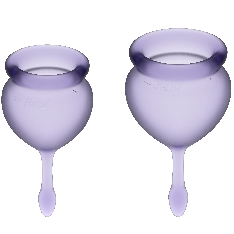 SATISFYER – FEEL GOOD COPO MENSTRUAL ROXO 15 + 20 ML