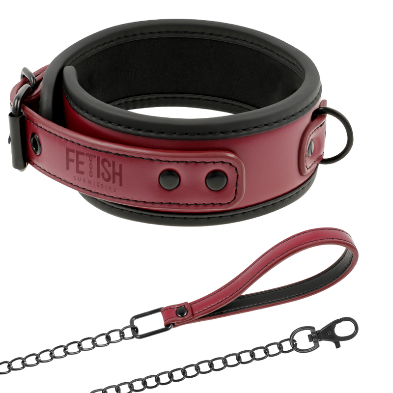 FETISH SUBMISSIVE DARK ROOM – COLAR DE CORRENTE COM FORRO DE NEOPRENE
