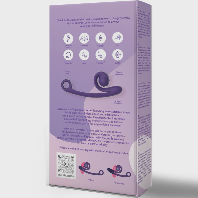 SNAIL VIBE - VIBRADOR CURVO ROXO - Image 5