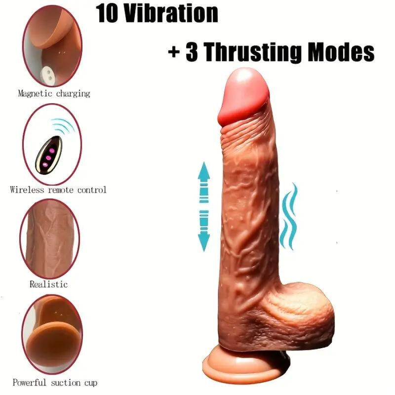 ARMONY - VIBRADOR DILDO REALÍSTICO E CONTROLO REMOTO 22.5 CM - Image 3